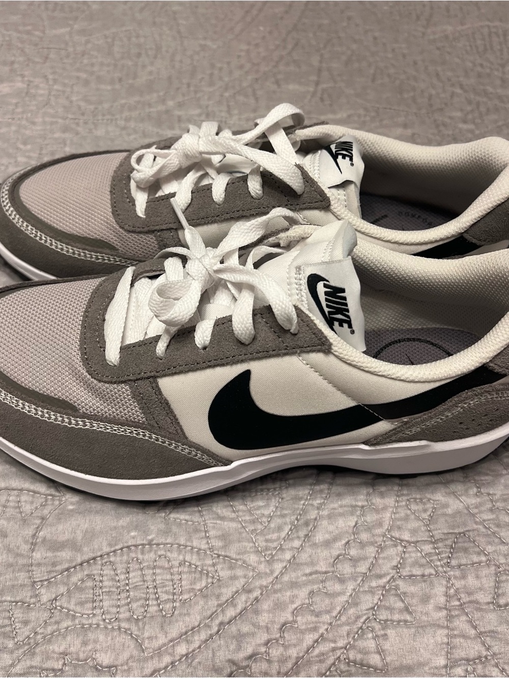 Nike Gray, White and Black Low-Top Sneakers